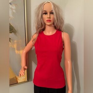 NWT Flamenco Red Stylish Versatile Sleeveless Women's Top!